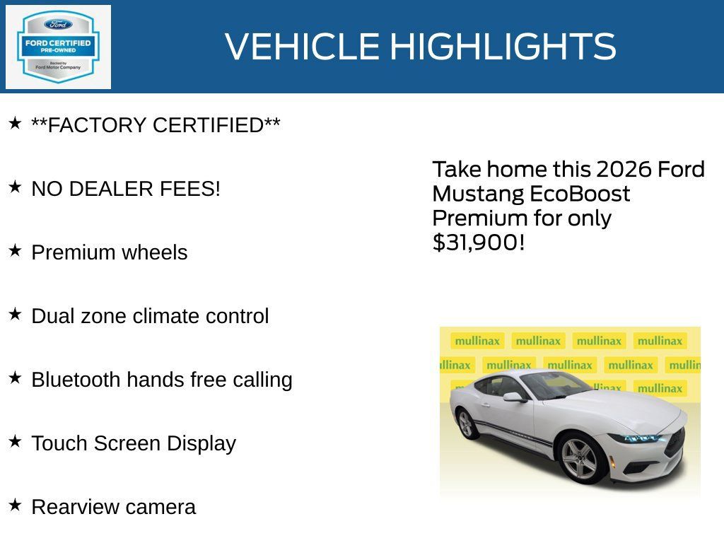 Certified 2026 Ford Mustang Premium RWD image 12