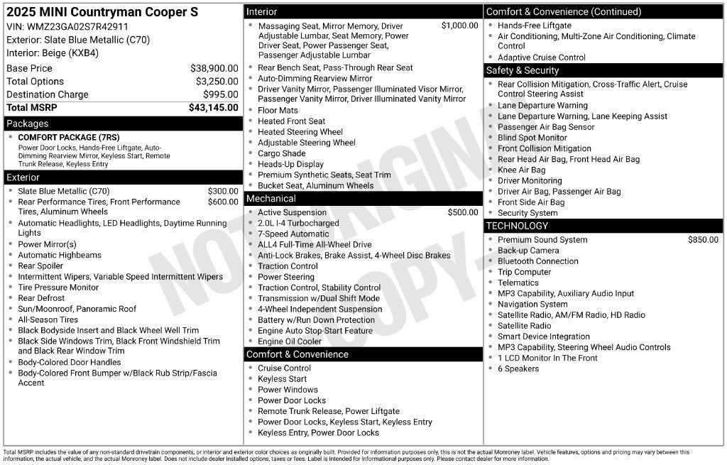 Used 2025 MINI Cooper Countryman S AWD/4WD image 5