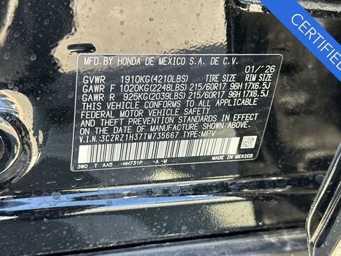 Certified 2026 Honda HR-V LX image 33