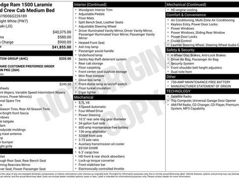 Used 2006 Dodge Ram 1500 Truck Laramie w/ Trailer Tow Group image 2