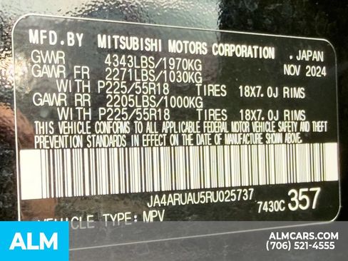 Used 2024 Mitsubishi Outlander Sport ES AWD/4WD image 21