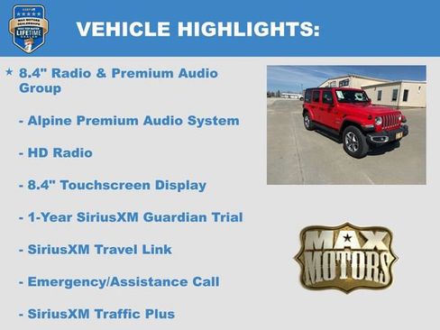 Used 2020 Jeep Wrangler Unlimited Sahara w/ Dual Top Group AWD/4WD image 12