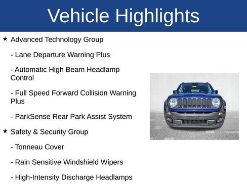 Used 2018 Jeep Renegade Altitude w/ Advanced Technology Group image 4