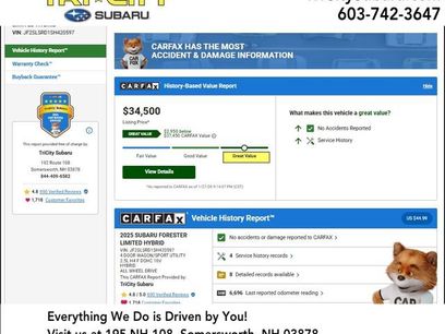 Used 2025 Subaru Forester Limited