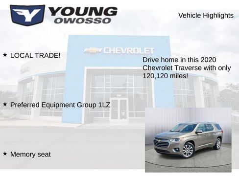 Used 2020 Chevrolet Traverse Premier w/ LPO, Floor Liner Package AWD/4WD image 7