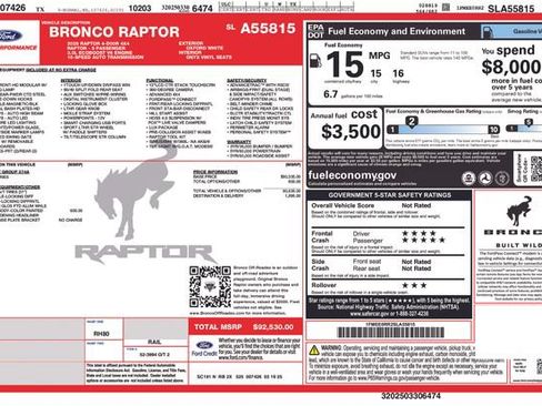Used 2025 Ford Bronco Raptor AWD/4WD image 11
