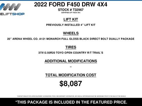 Used 2022 Ford F450 Platinum w/ FX4 Off-Road Package AWD/4WD image 2