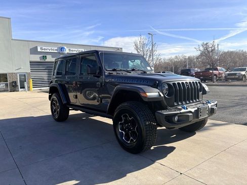 Used 2021 Jeep Wrangler Unlimited Rubicon 4xe w/ Steel Bumper Group image 3