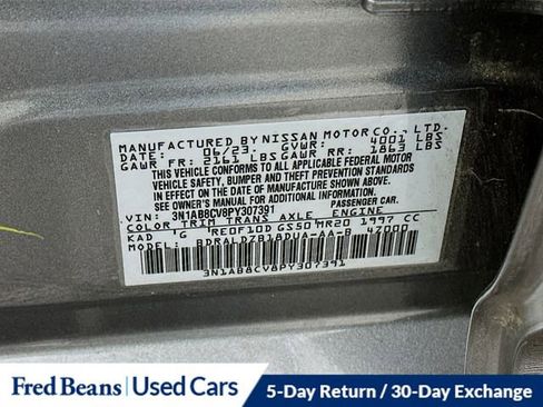 Certified 2023 Nissan Sentra SV image 31