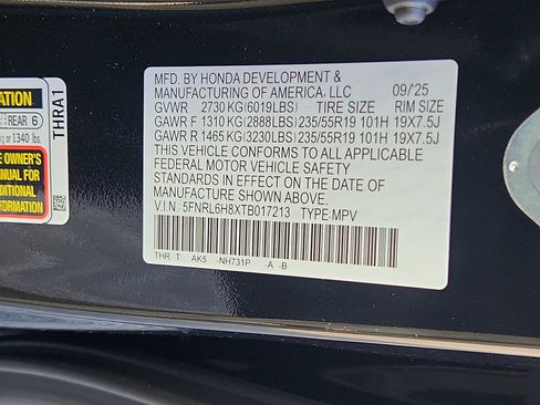 New 2026 Honda Odyssey Touring image 18