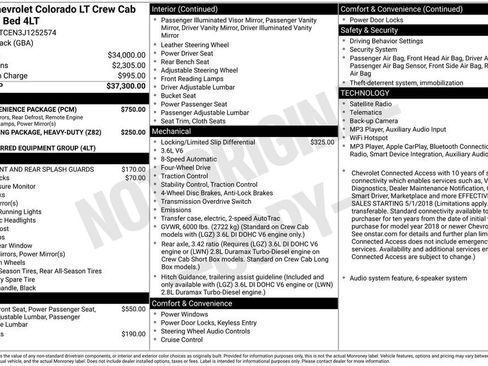Used 2018 Chevrolet Colorado LT w/ LT Convenience Package AWD/4WD image 4