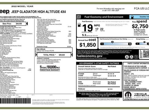 Used 2022 Jeep Gladiator Overland image 4