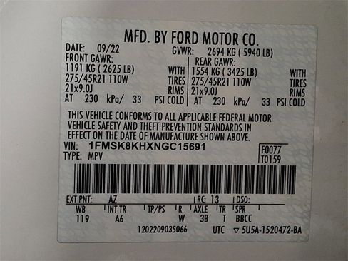 Used 2022 Ford Explorer ST-Line w/ Class IV Trailer Tow Package image 28