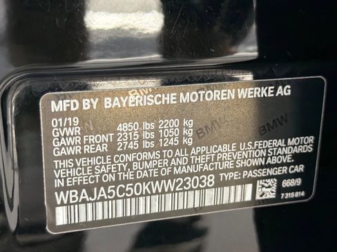 Used 2019 BMW 530i RWD image 23