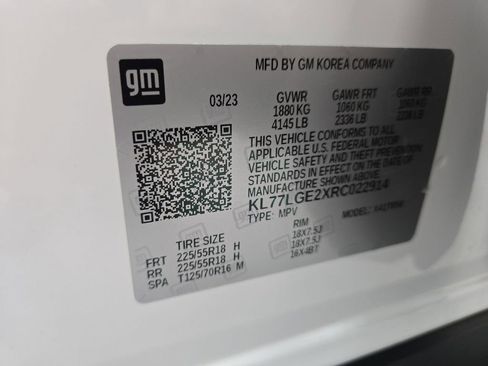 Certified 2024 Chevrolet Trax RS w/ Sunroof Package image 43