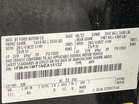 Used 2022 Ford Expedition Max Platinum AWD/4WD image 60