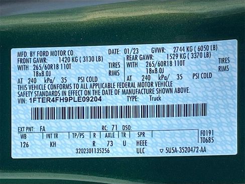 Used 2023 Ford Ranger Lariat w/ Equipment Group 501A High image 31