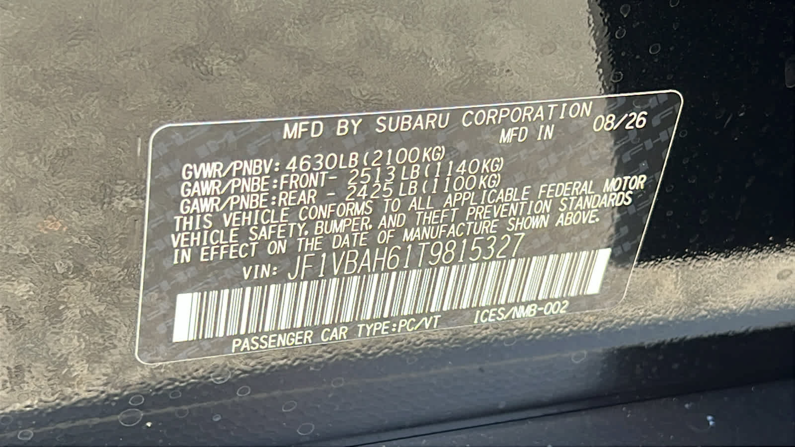 New 2026 Subaru WRX Premium AWD/4WD image 30