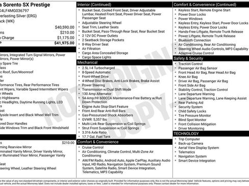 Used 2021 Kia Sorento SX FWD image 30