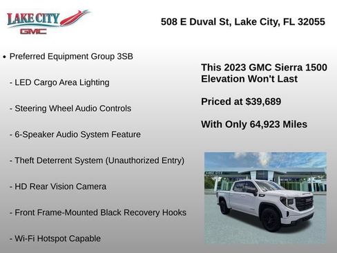 Used 2023 GMC Sierra 1500 Elevation w/ X31 Off-Road Package AWD/4WD image 30