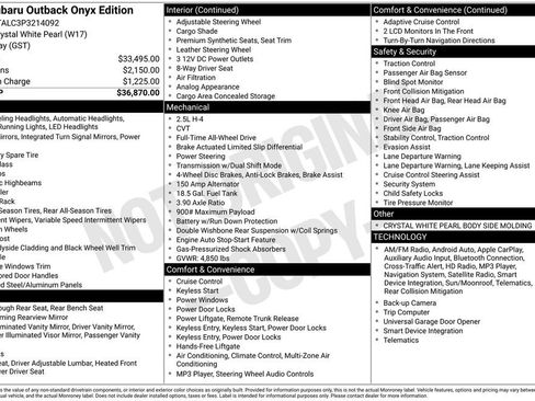 Used 2023 Subaru Outback Onyx Edition image 8