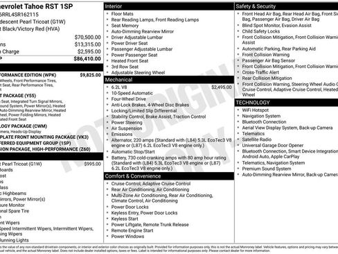 Used 2025 Chevrolet Tahoe RST w/ RST Performance Edition AWD/4WD image 5
