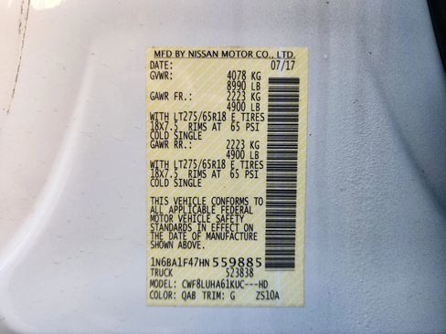 Used 2017 Nissan Titan PRO-4X w/ Pro-4x Convenience Package image 21