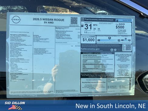 New 2026 Nissan Rogue SV w/ Cold Weather Package image 13