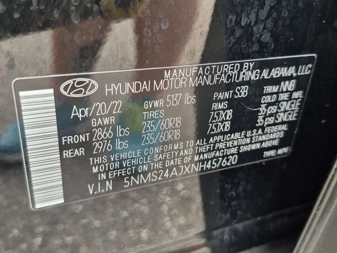 Certified 2022 Hyundai Santa Fe SEL FWD image 27