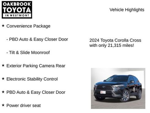 Used 2024 Toyota Corolla Cross XLE w/ Convenience Package image 8