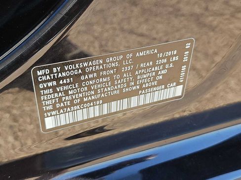 Used 2019 Volkswagen Passat 2.0T Wolfsburg FWD image 25
