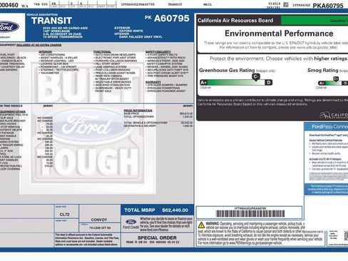 Used 2023 Ford Transit 350 148 High Roof Extended AWD w/ Load Area Protection Package image 4