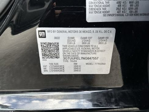 Used 2022 GMC Sierra 1500 AT4X AWD/4WD image 35