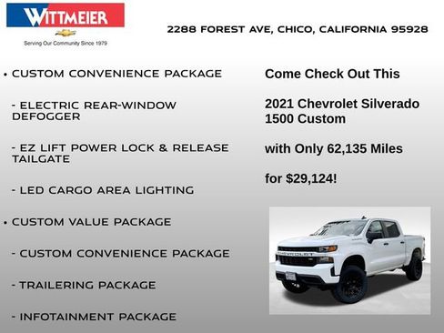 Used 2021 Chevrolet Silverado 1500 Custom image 20