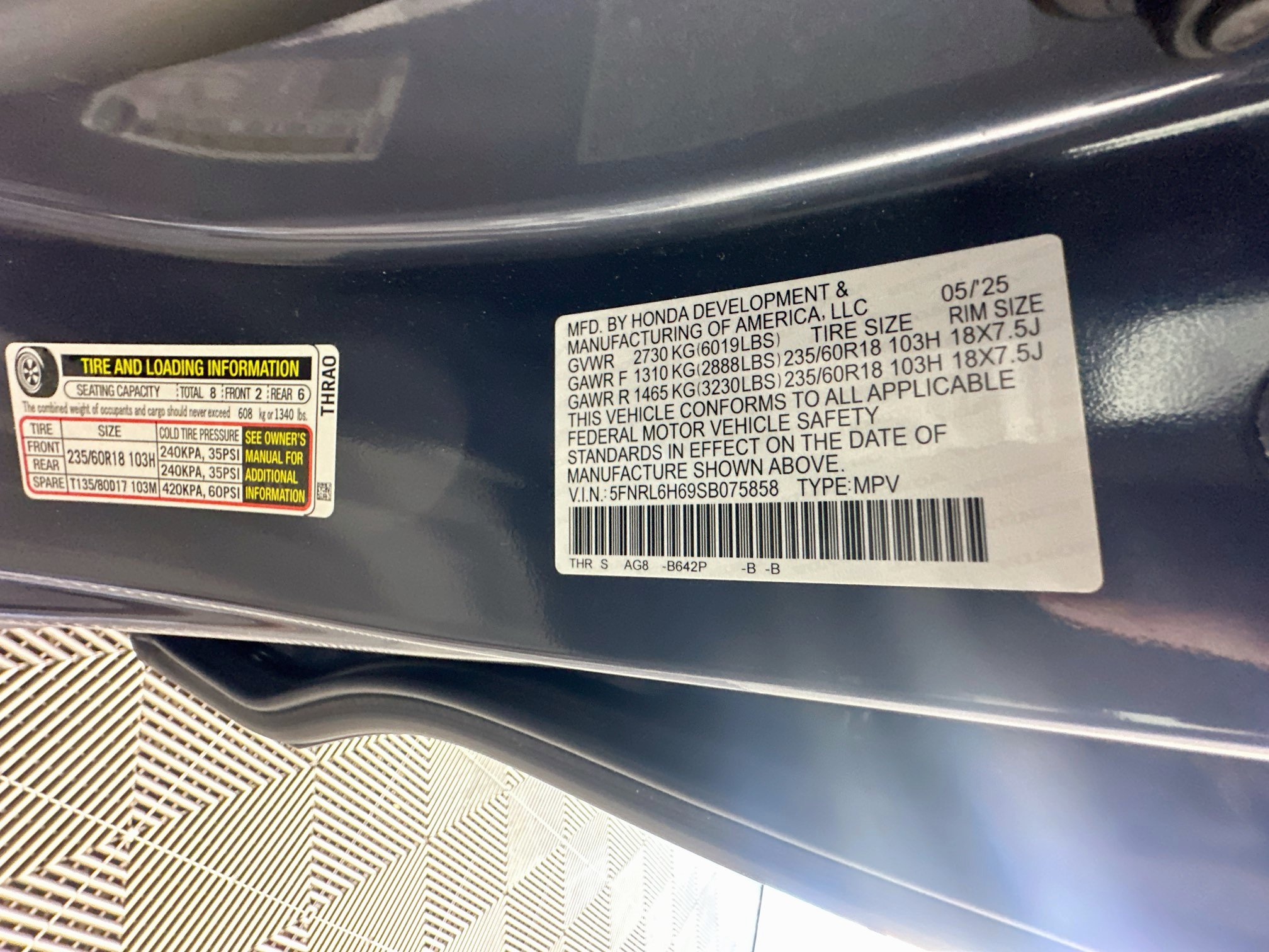 Used 2025 Honda Odyssey EX-L image 12