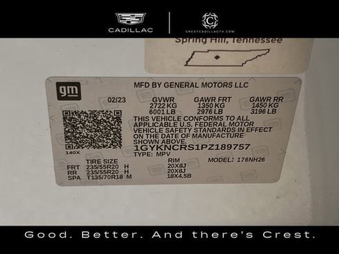 Certified 2023 Cadillac XT5 Premium Luxury w/ Technology Package image 32