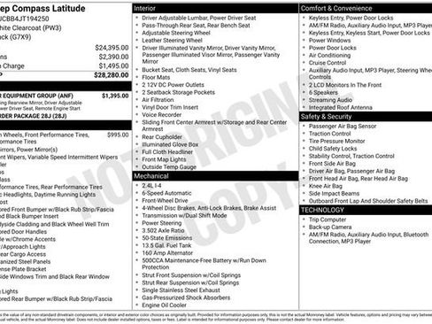 Used 2018 Jeep Compass Latitude w/ Popular Equipment Group FWD image 15