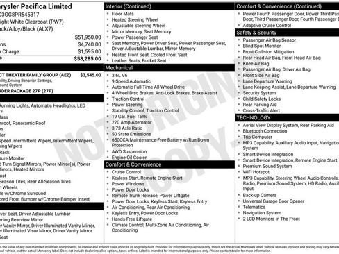 Used 2023 Chrysler Pacifica Limited w/ Uconnect Theater Family Group AWD/4WD image 26