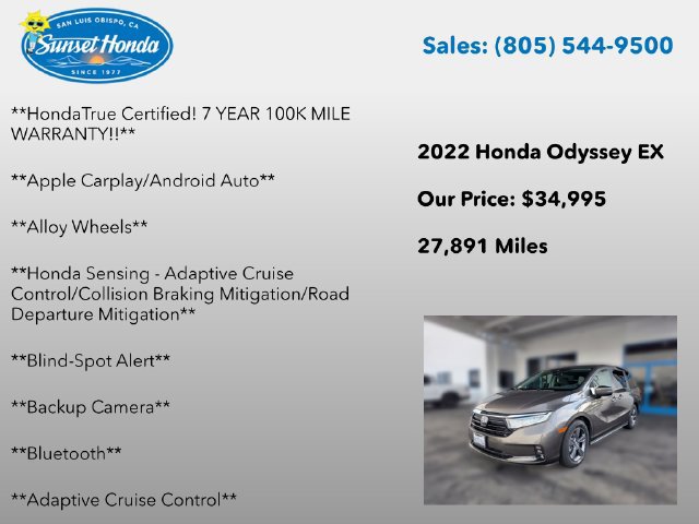 Used 2022 Honda Odyssey EX image 6