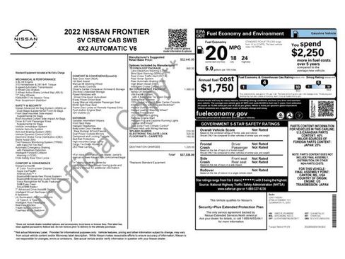 Used 2022 Nissan Frontier SV RWD image 51