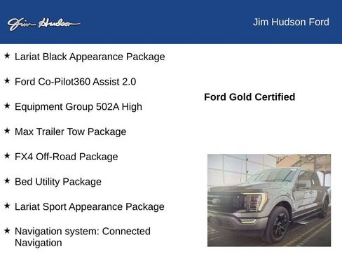 Certified 2023 Ford F150 Lariat w/ Equipment Group 502A High AWD/4WD image 7