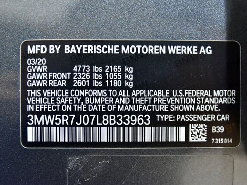 Used 2020 BMW 330i xDrive 330i xDrive w/ M Sport Package image 31