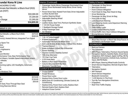 Certified 2024 Hyundai Kona N Line AWD/4WD image 6