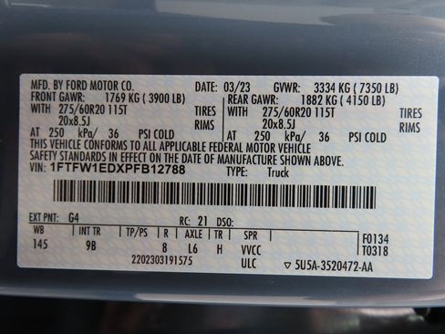 Used 2023 Ford F150 Platinum w/ Equipment Group 701A High image 80