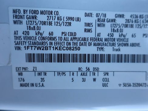 Used 2019 Ford F250 XLT w/ XLT Premium Package AWD/4WD image 45