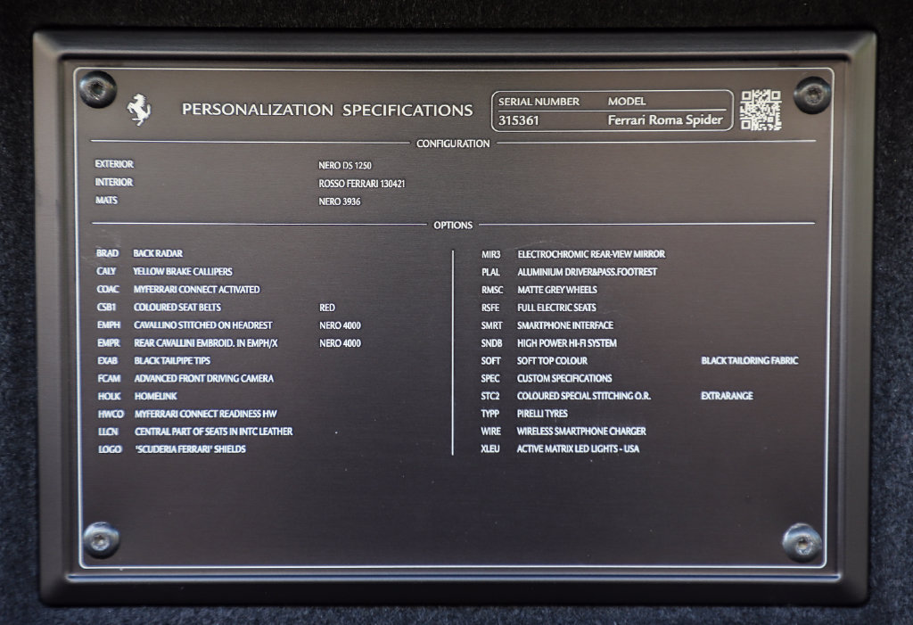 Certified 2025 Ferrari Roma Spider RWD image 17