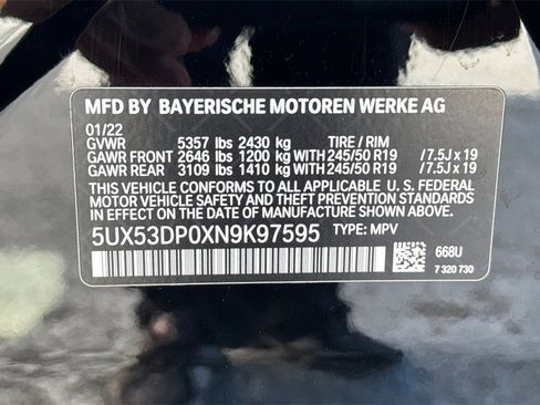 Used 2022 BMW X3 xDrive30i w/ Convenience Package image 28