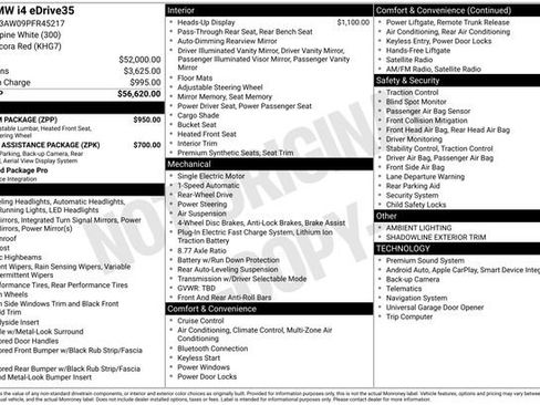 Used 2023 BMW i4 eDrive35 w/ Premium Package image 12