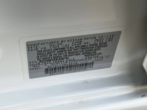 Used 2025 Nissan Versa SV FWD image 28