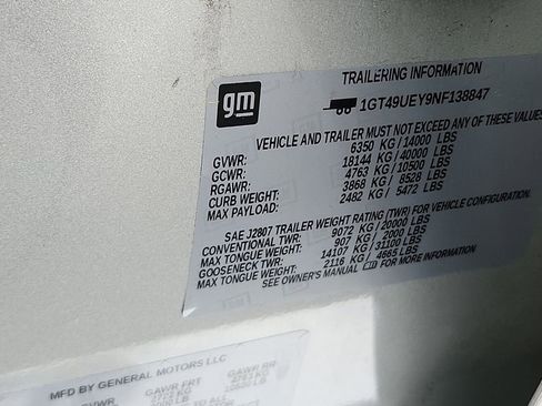 Used 2022 GMC Sierra 3500 SLT w/ SLT Convenience Package image 27